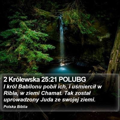 2 Królewska 25:21 POLUBG Bible Verse Image