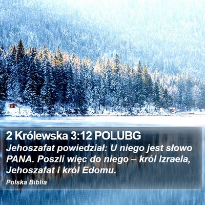 2 Królewska 3:12 POLUBG Bible Verse Image