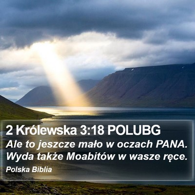 2 Królewska 3:18 POLUBG Bible Verse Image