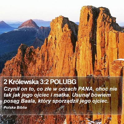 2 Królewska 3:2 POLUBG Bible Verse Image