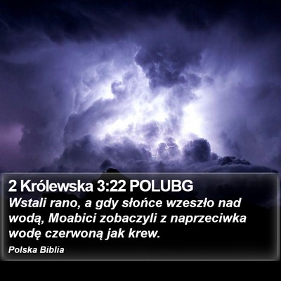 2 Królewska 3:22 POLUBG Bible Verse Image