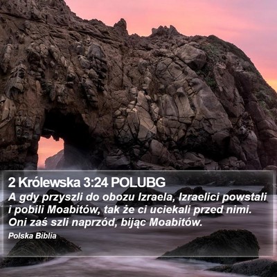 2 Królewska 3:24 POLUBG Bible Verse Image