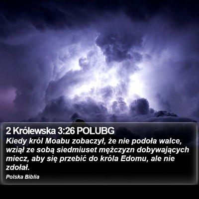 2 Królewska 3:26 POLUBG Bible Verse Image