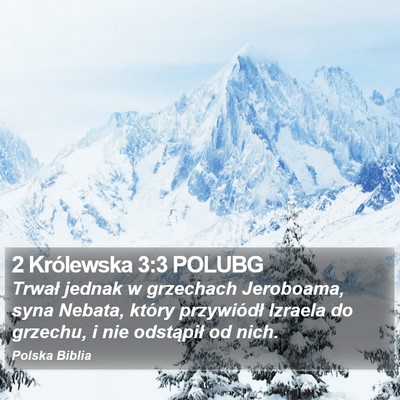 2 Królewska 3:3 POLUBG Bible Verse Image