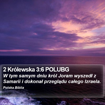 2 Królewska 3:6 POLUBG Bible Verse Image