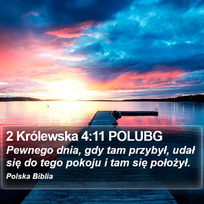 2 Królewska 4:11 POLUBG Bible Verse Image