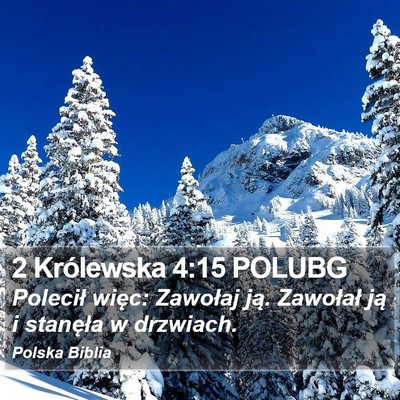 2 Królewska 4:15 POLUBG Bible Verse Image