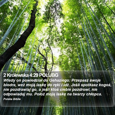 2 Królewska 4:29 POLUBG Bible Verse Image