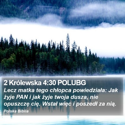 2 Królewska 4:30 POLUBG Bible Verse Image