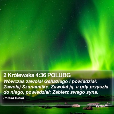 2 Królewska 4:36 POLUBG Bible Verse Image