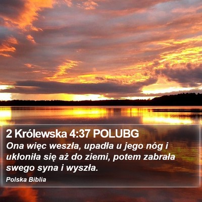 2 Królewska 4:37 POLUBG Bible Verse Image