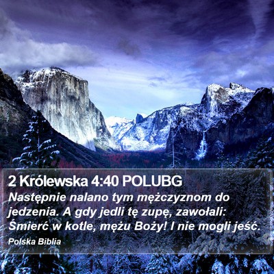 2 Królewska 4:40 POLUBG Bible Verse Image