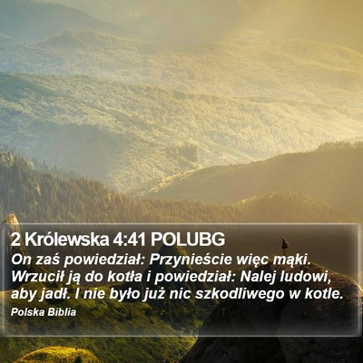 2 Królewska 4:41 POLUBG Bible Verse Image