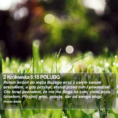 2 Królewska 5:15 POLUBG Bible Verse Image
