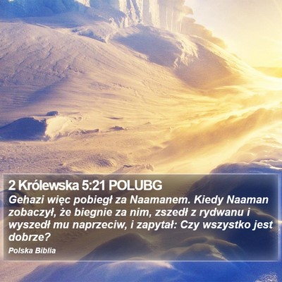 2 Królewska 5:21 POLUBG Bible Verse Image