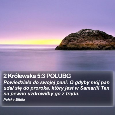2 Królewska 5:3 POLUBG Bible Verse Image