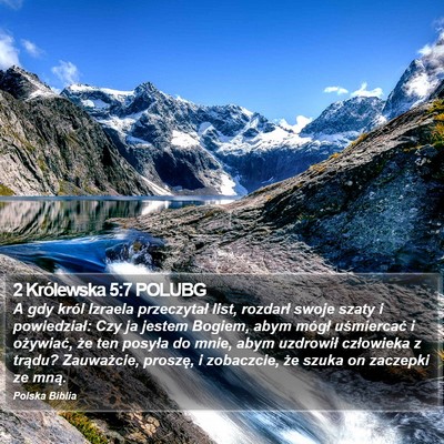 2 Królewska 5:7 POLUBG Bible Verse Image
