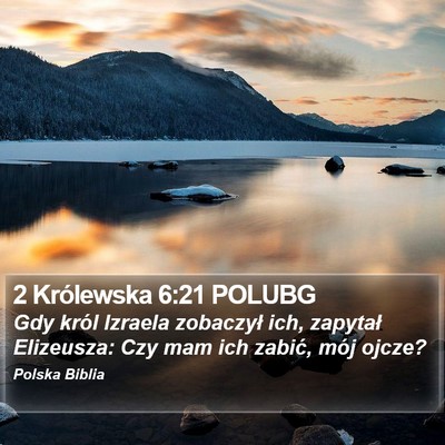 2 Królewska 6:21 POLUBG Bible Verse Image
