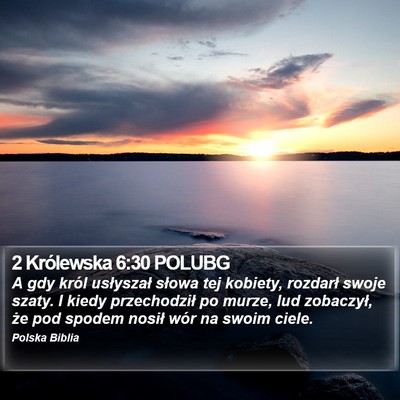 2 Królewska 6:30 POLUBG Bible Verse Image