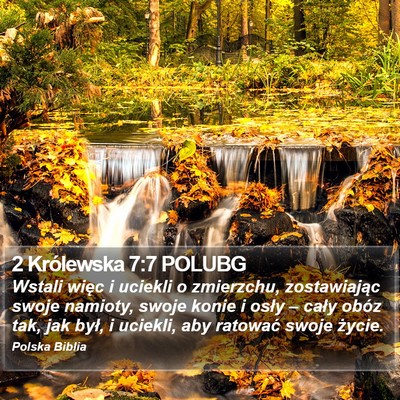 2 Królewska 7:7 POLUBG Bible Verse Image