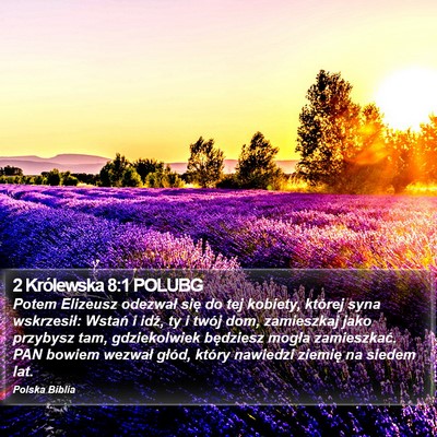 2 Królewska 8:1 POLUBG Bible Verse Image