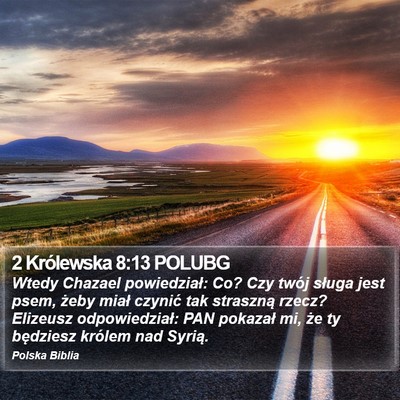 2 Królewska 8:13 POLUBG Bible Verse Image