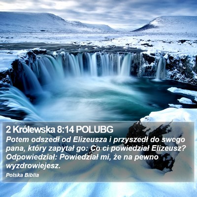 2 Królewska 8:14 POLUBG Bible Verse Image
