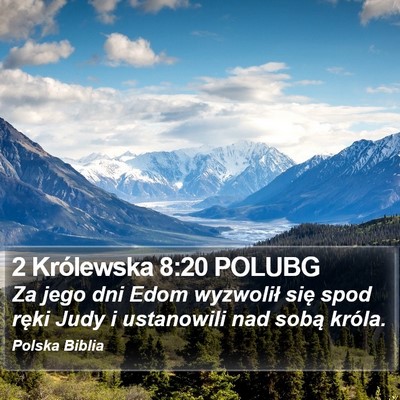 2 Królewska 8:20 POLUBG Bible Verse Image