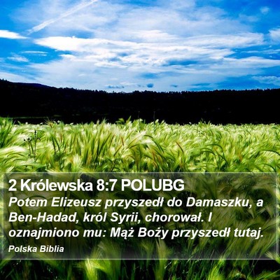 2 Królewska 8:7 POLUBG Bible Verse Image