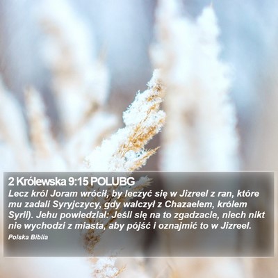 2 Królewska 9:15 POLUBG Bible Verse Image