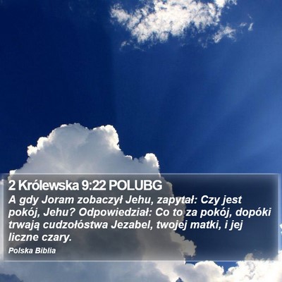 2 Królewska 9:22 POLUBG Bible Verse Image
