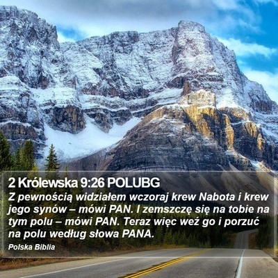 2 Królewska 9:26 POLUBG Bible Verse Image