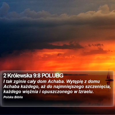 2 Królewska 9:8 POLUBG Bible Verse Image