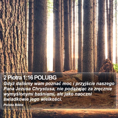 2 Piotra 1:16 POLUBG Bible Verse Image