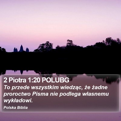 2 Piotra 1:20 POLUBG Bible Verse Image