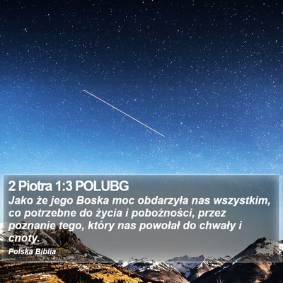 2 Piotra 1:3 POLUBG Bible Verse Image