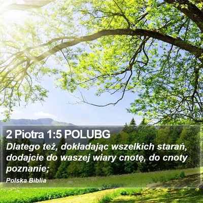 2 Piotra 1:5 POLUBG Bible Verse Image