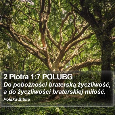 2 Piotra 1:7 POLUBG Bible Verse Image