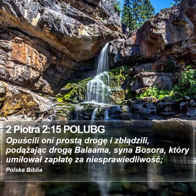 2 Piotra 2:15 POLUBG Bible Verse Image