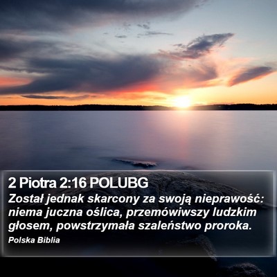 2 Piotra 2:16 POLUBG Bible Verse Image
