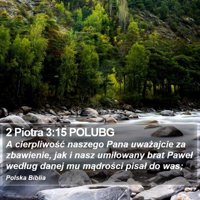2 Piotra 3:15 POLUBG Bible Verse Image