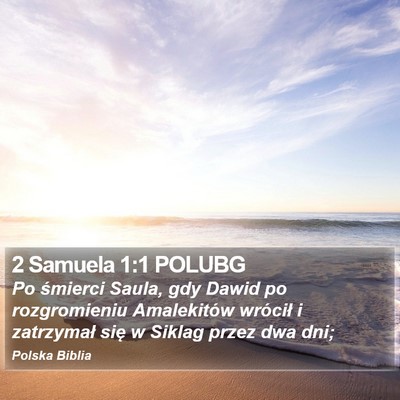 2 Samuela 1:1 POLUBG Bible Verse Image
