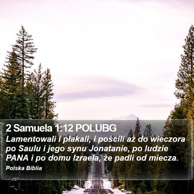 2 Samuela 1:12 POLUBG Bible Verse Image