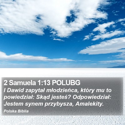 2 Samuela 1:13 POLUBG Bible Verse Image