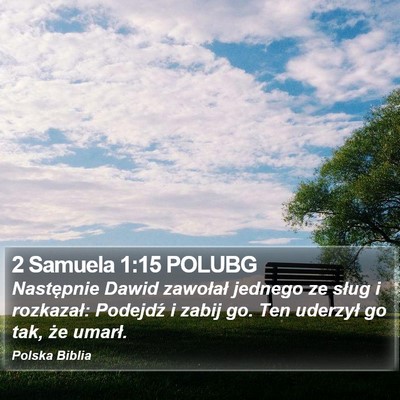 2 Samuela 1:15 POLUBG Bible Verse Image