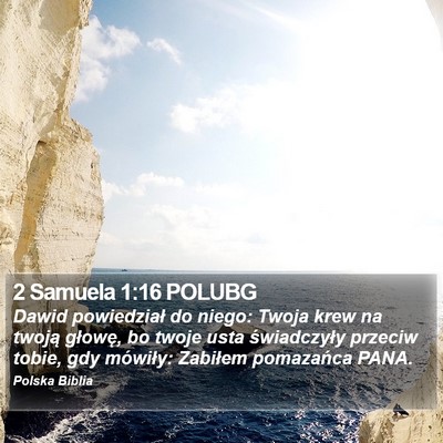 2 Samuela 1:16 POLUBG Bible Verse Image