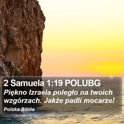 2 Samuela 1:19 POLUBG Bible Verse Image