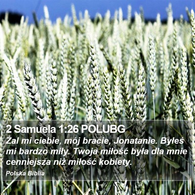 2 Samuela 1:26 POLUBG Bible Verse Image