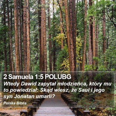 2 Samuela 1:5 POLUBG Bible Verse Image