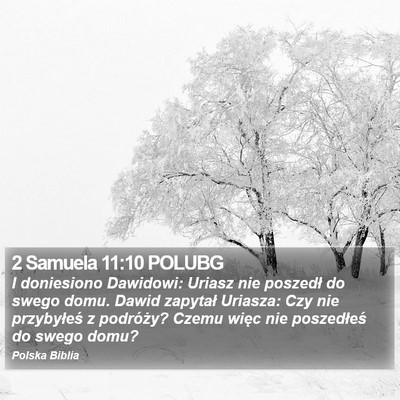 2 Samuela 11:10 POLUBG Bible Verse Image